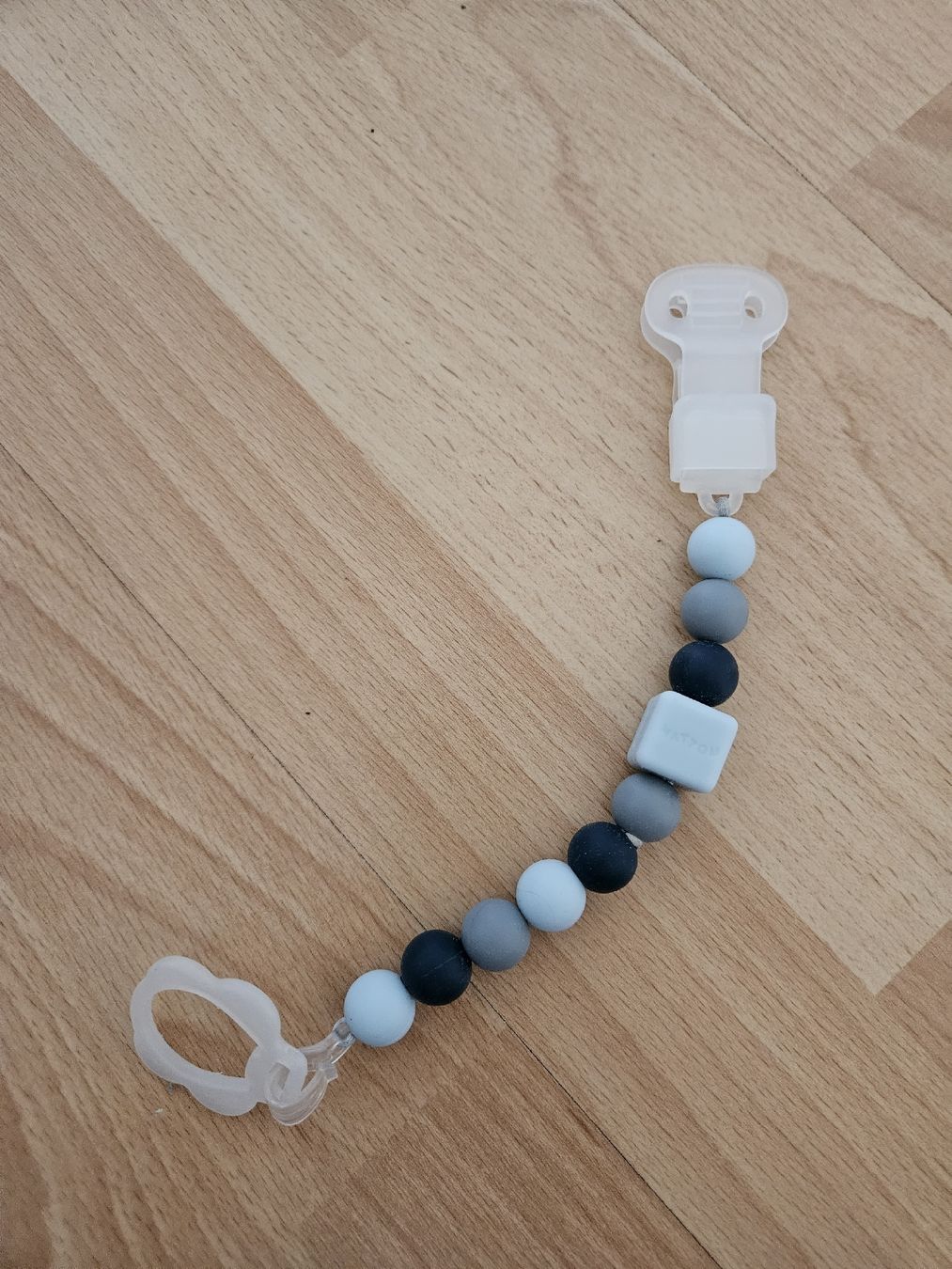 Succhiotti & catenelle porta ciuccio: Silikon Nuggikette blau – Nuovo (secondo la descrizione) da Zürich venduto da Kris8050 1
