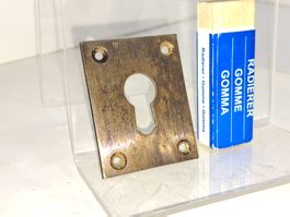 1 schöne antike Schlüssel Rosette, Eisen (LOT742#TBS1)
