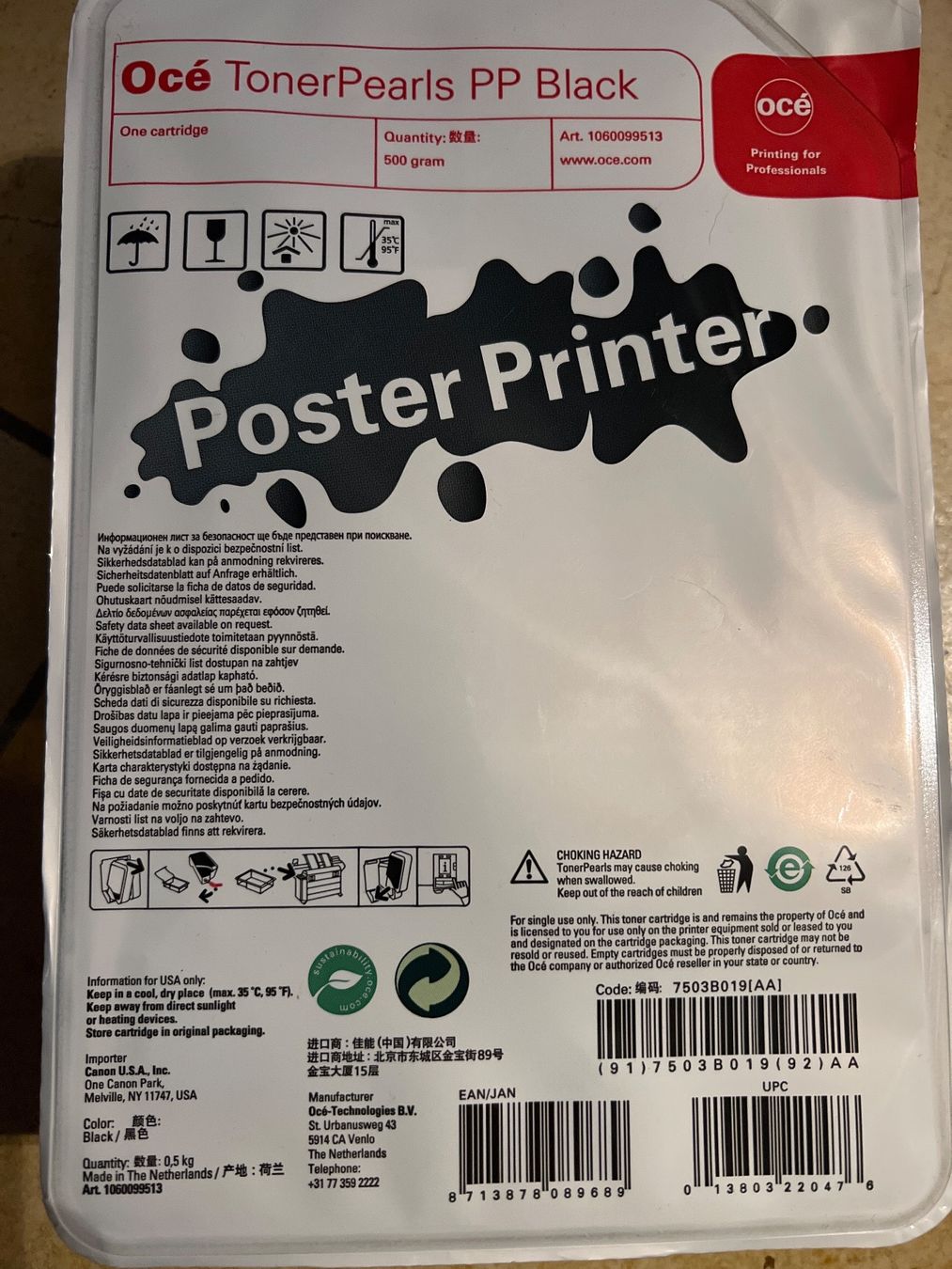Cartucce per stampanti & toner: Océ TonerPearls PP Black – Nuovo e nell'imballaggio originale da Egg b. Zürich venduto da SwissTradingAgency