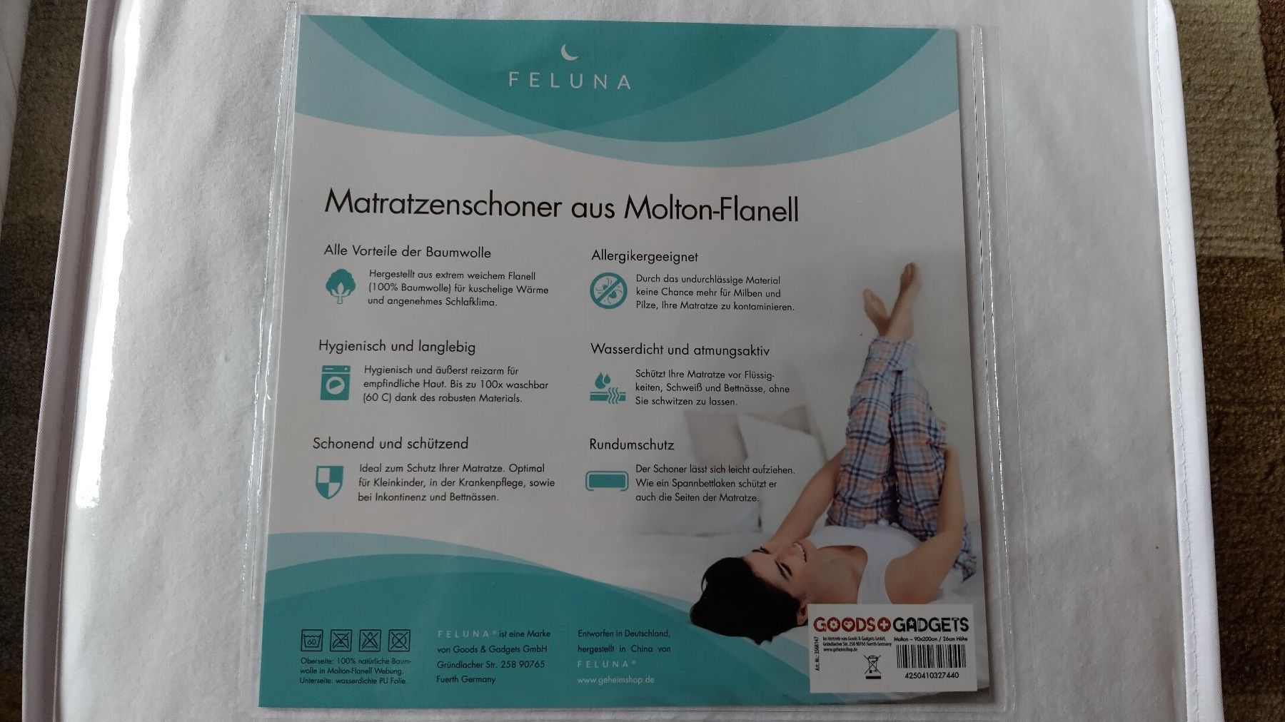 Materassi: Matratzenschoner Molton Flanell – Nuovo e nell'imballaggio originale da Wiedlisbach venduto da GrisuXL