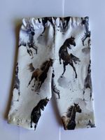 Puppenleggins mit Pferden, Gr. 30/32 cm. 🐎