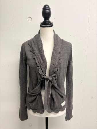 Odd Molly Cardigan Strickjacke grau Gr. 2 / 38 Baumwolle