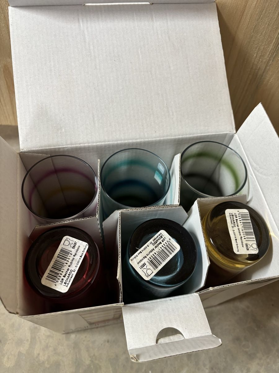 Bicchieri: 6er Set Leonardo Rainbow Longdrinkgläser, neuwertig! – Nuovo e nell'imballaggio originale da Flums venduto da mic_p28w 1