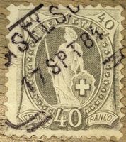 Stehende Helvetia 69A Kat. 80.-