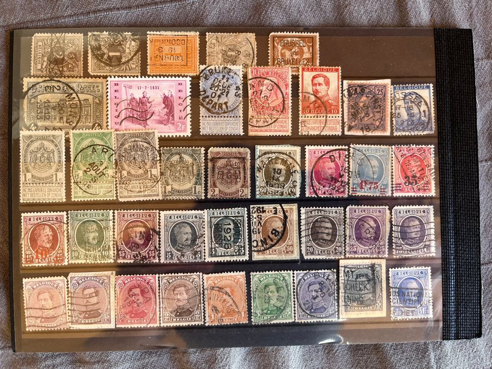 Tutti i francobolli: Lot de timbres de la Belgique – Usato da Châtel-St-Denis venduto da Vaillant1 1