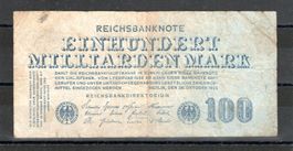 26. Oktober 1923 Einhundert Milliarden Mark