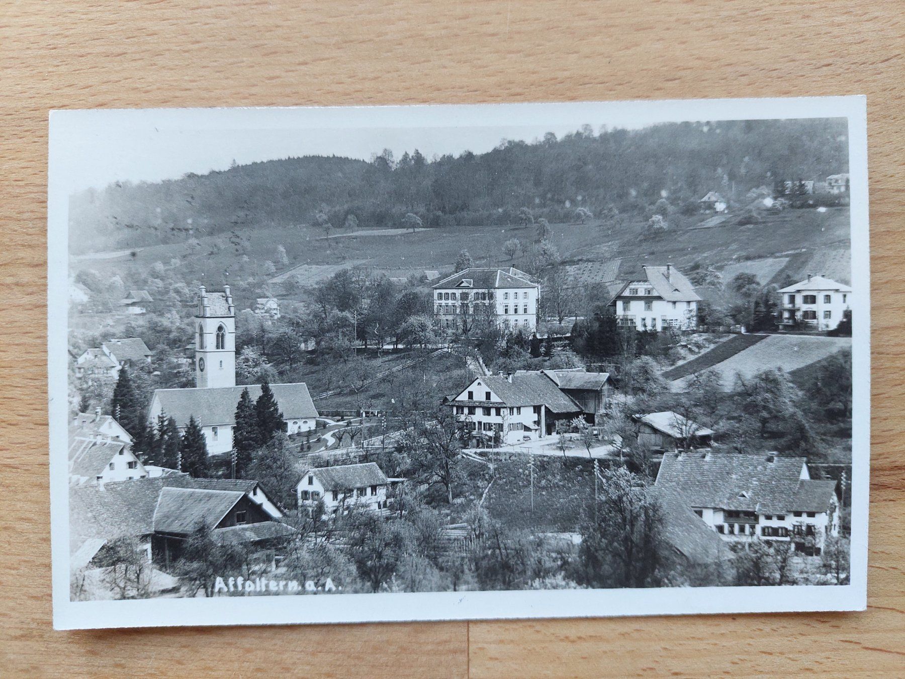 Cartoline postali: Echtfotokarte Affoltern am Albis – Usato da Obfelden venduto da Foto_Bild_Kunst_Buch