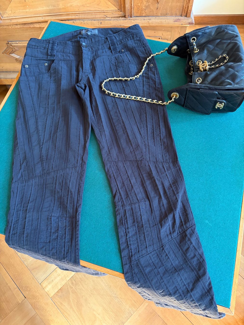 Nile Pantaloni: NILE Hose  Größe: S  Farbe: Schwarz – Usato da Interlaken venduto da Bona55 5
