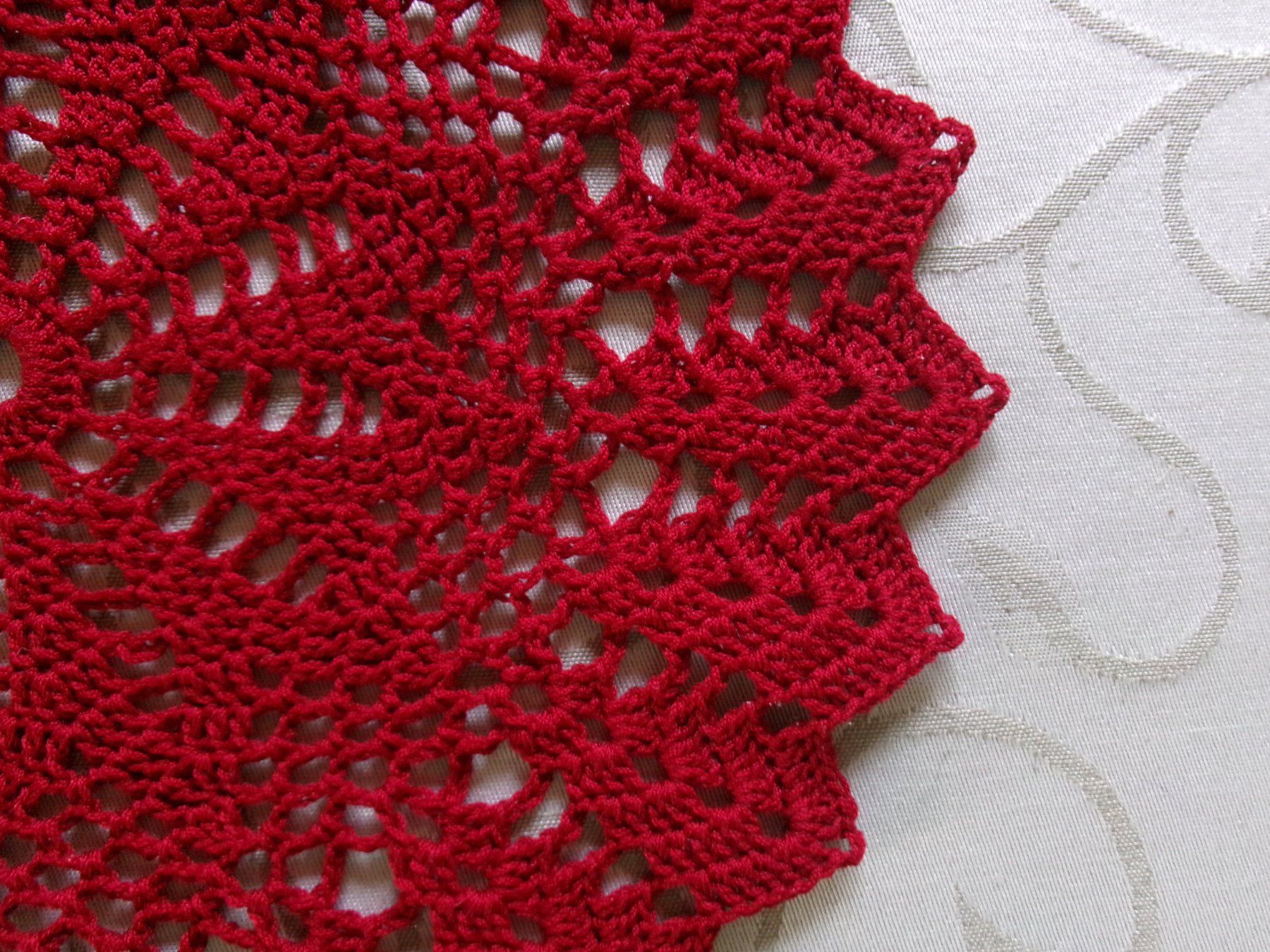 Tutte le decorazioni: Rundes Häkeldeckchen ca 27cm / rot – Nuovo (secondo la descrizione) da Schaffhausen venduto da Espressoo7 1