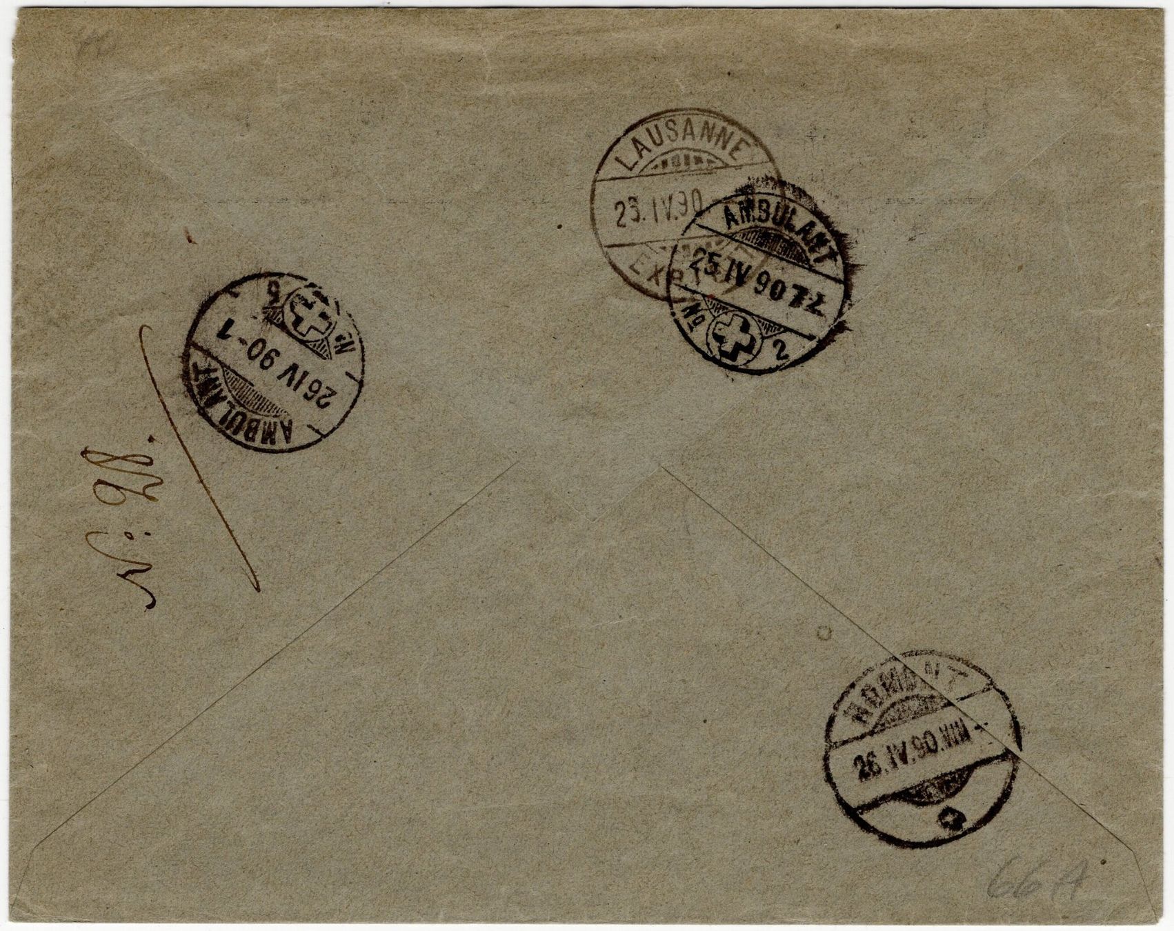 Alle Briefmarken: AUVERNIER - 20 Rp. Stehende auf Chargé Beleg nach ROMONT – Gebraucht aus Eglisau von Chperfins 1