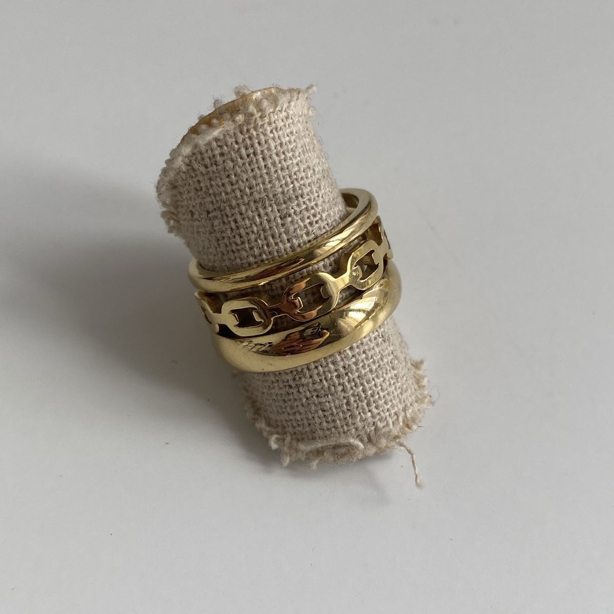 Anelli: 18KGP Goldene Ringe Set Edelstahl – Nuovo (secondo la descrizione) da Givisiez venduto da dor_xb9k 1