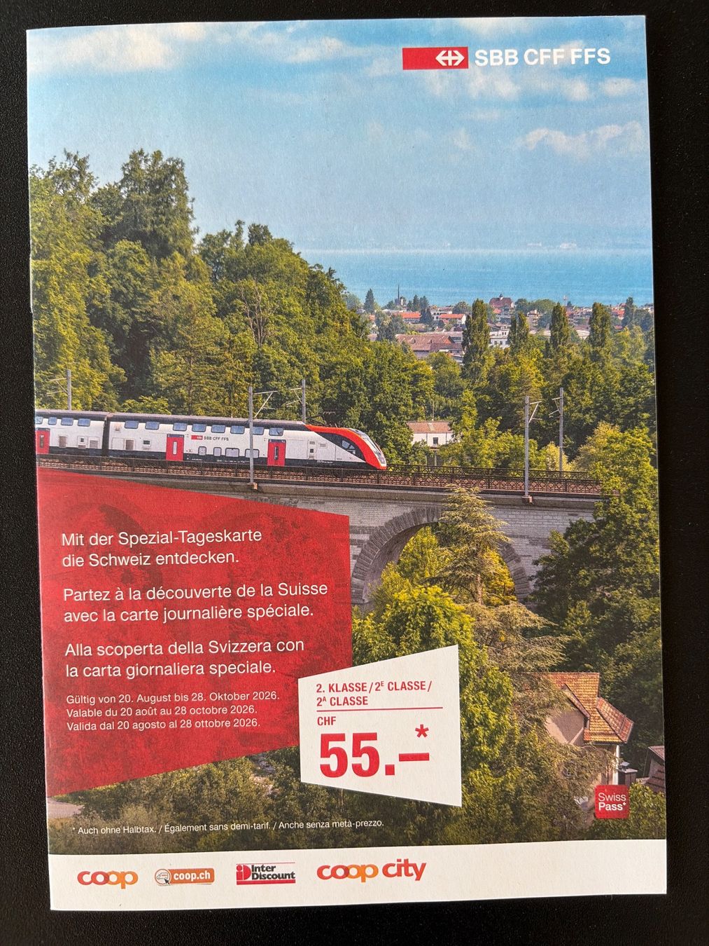 Biglietti: SBB Spezial Tageskarte – Nuovo e nell'imballaggio originale da Meilen venduto da Sura18