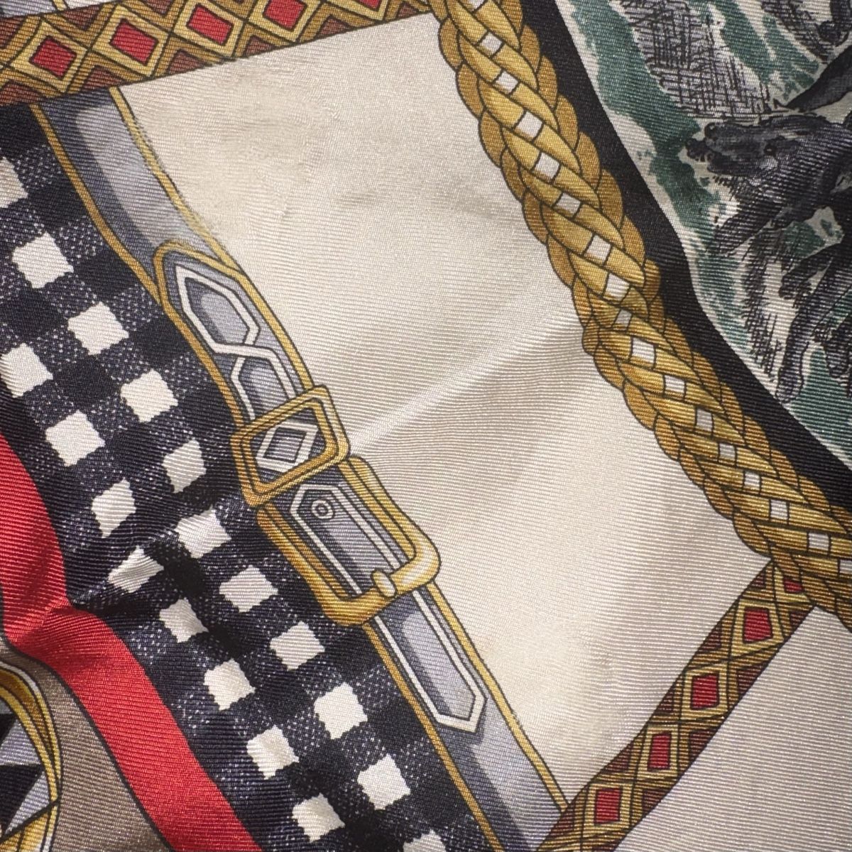 Balmain Foulard & Sciarpe: Seidentuch Pierre Balmain mit Pferde-/Jagdmotiv – Usato da Kreuzlingen venduto da sasha__ 3
