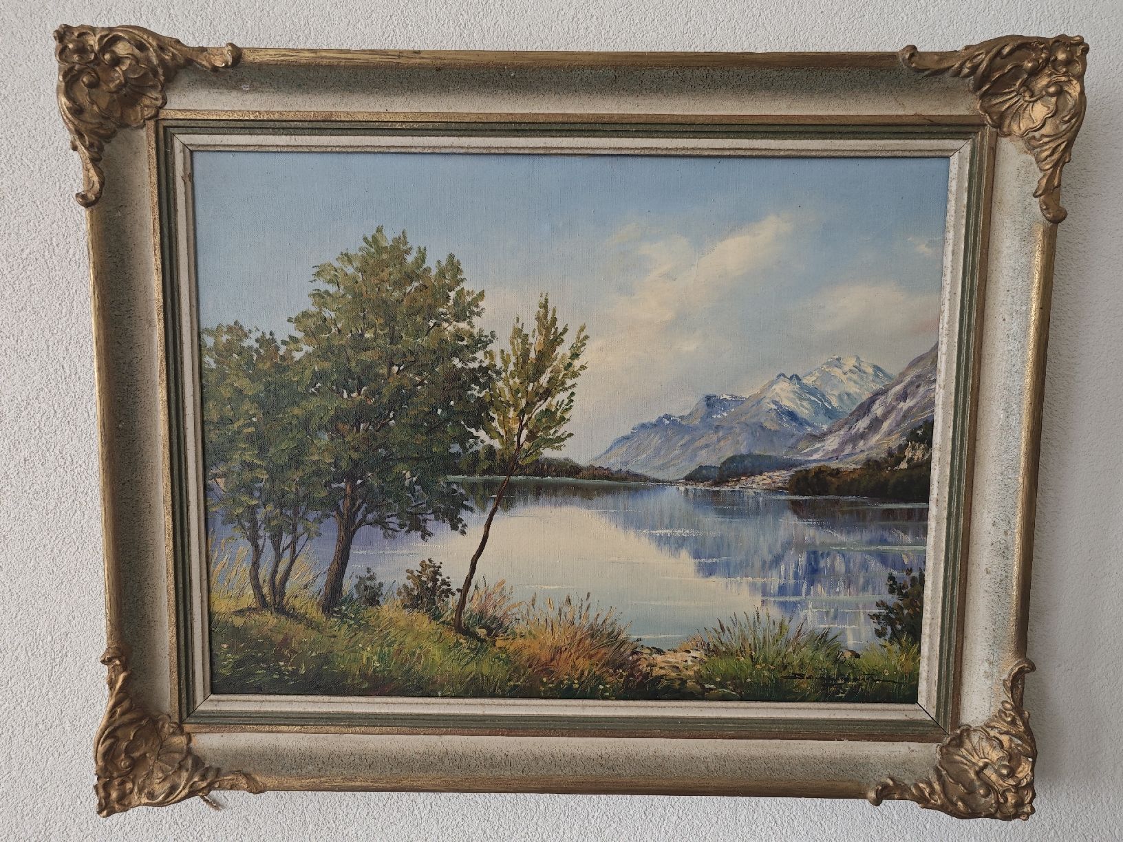 Dipinti: Ölgemälde Schweizer Landschaft, 57 x 72 – Usato da Zürich venduto da 456666