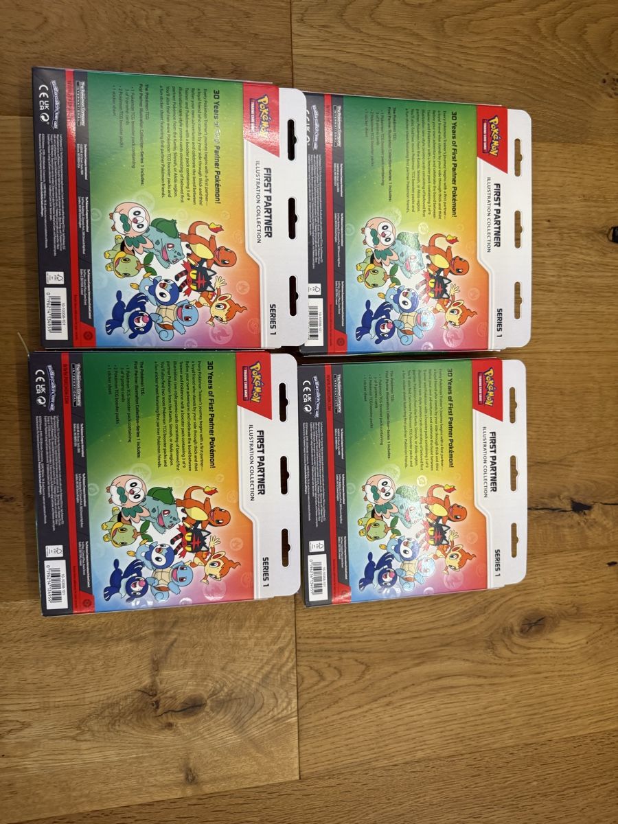 Pokémon Carte collezionabili: 4x Pokemom First Partner Series 1 – Nuovo e nell'imballaggio originale da Buchs SG venduto da Rheintalseller 1