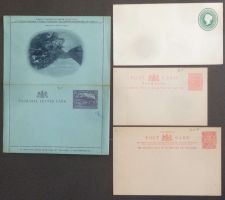 TASMANIA: 4 postal stationaries, *