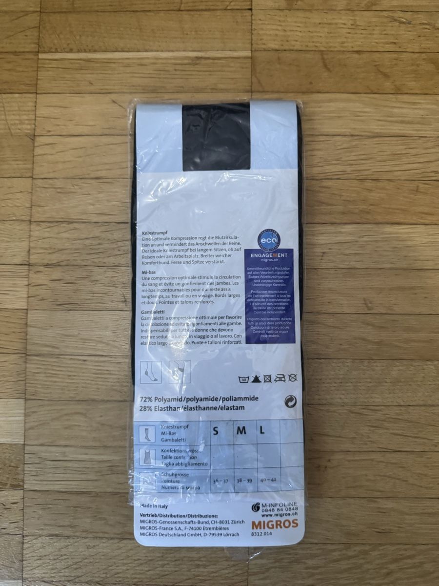 Calze & Collant: Collant compressive Silk Fit Wellness, nuove, taglia L – Nuovo e nell'imballaggio originale da Viganello venduto da BlackPanda0003 1