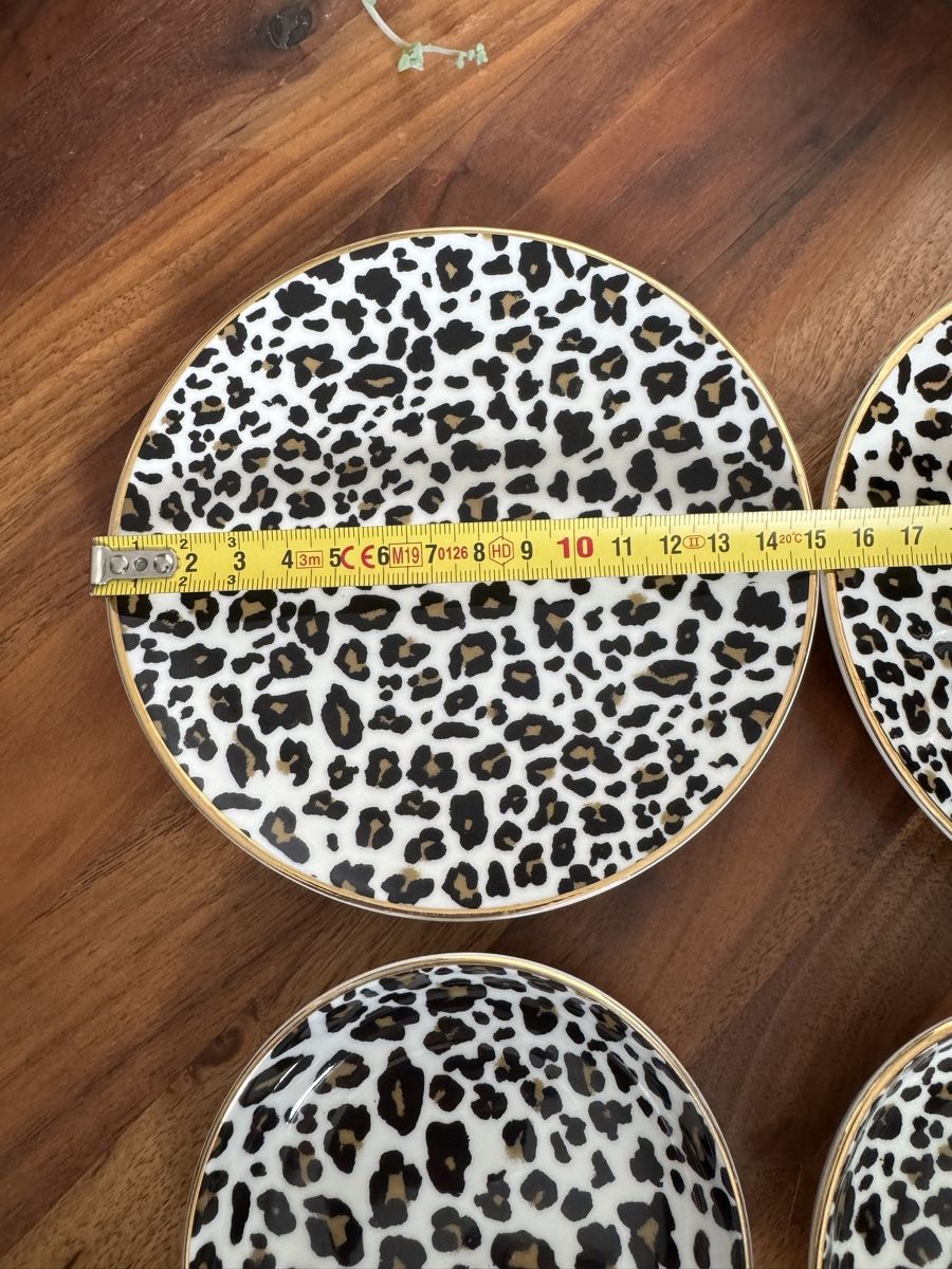 Piatti: Set of 4 leopard print plates – Nuovo (secondo la descrizione) da Zürich venduto da kri_zhv2 3