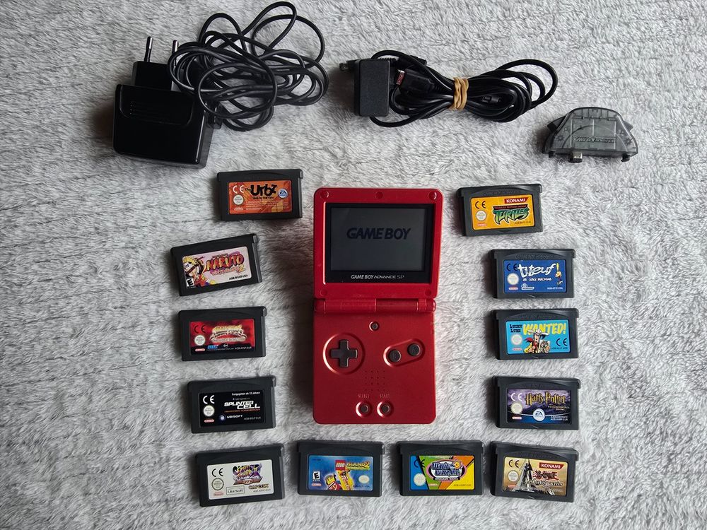 Game Boy Advance SP Rouge + 12 Jeux (D'occasion) à versoix pour CHF 420 ...