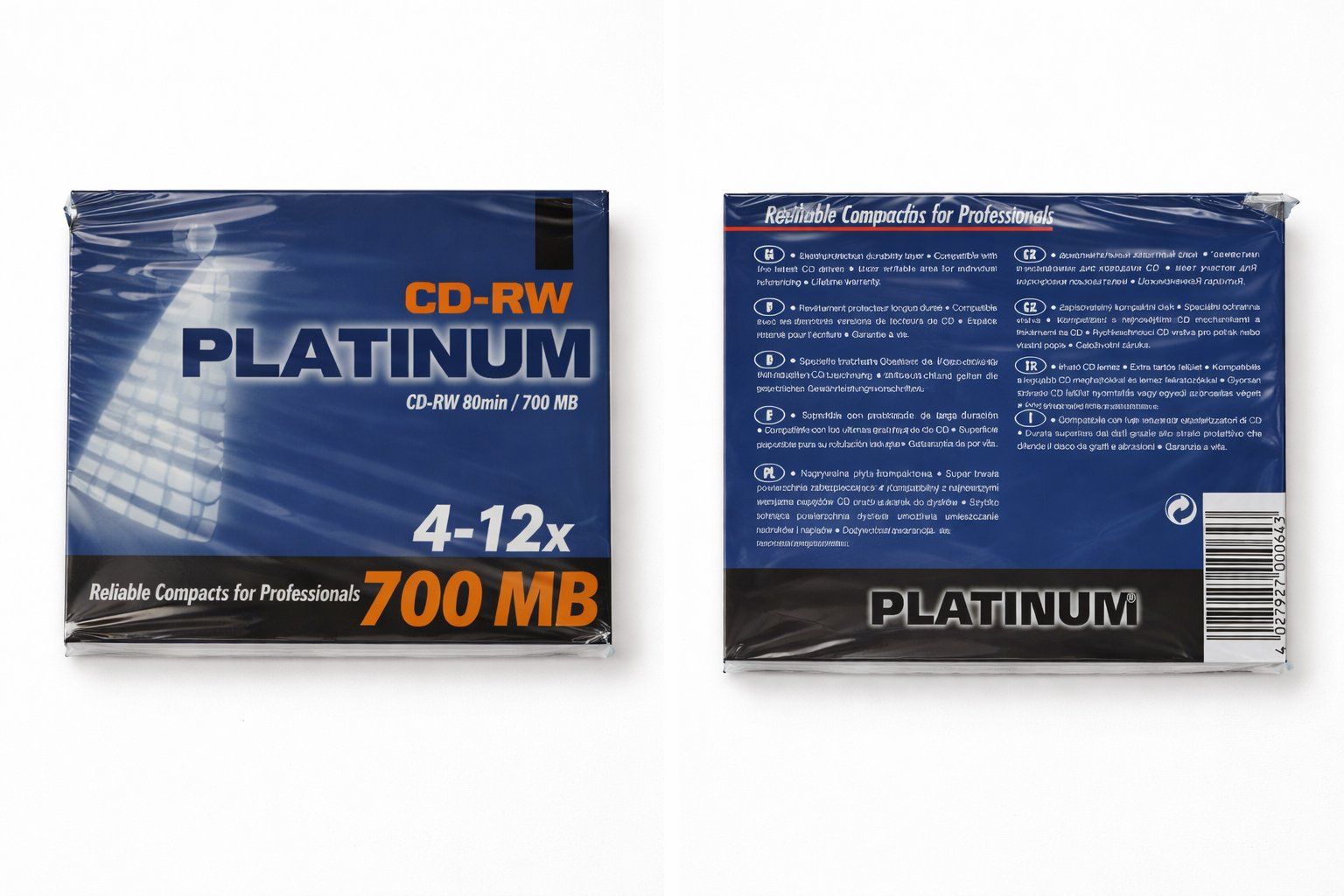 CD & DVD-Rohlinge: PLANTINUM CD-RW 700 MB – Neu und originalverpackt aus Liebefeld von Restwert_Liebefeld
