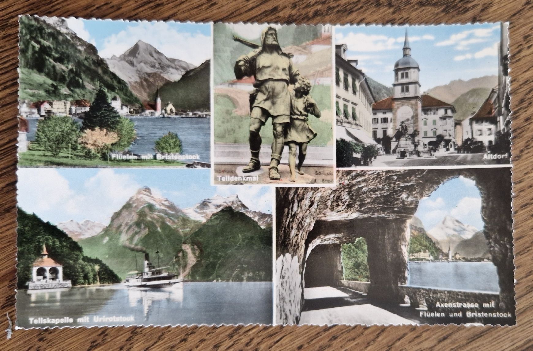 Cartes postales: Axenstrasse mit Flüelen – D'occasion à Ebikon par Donar50