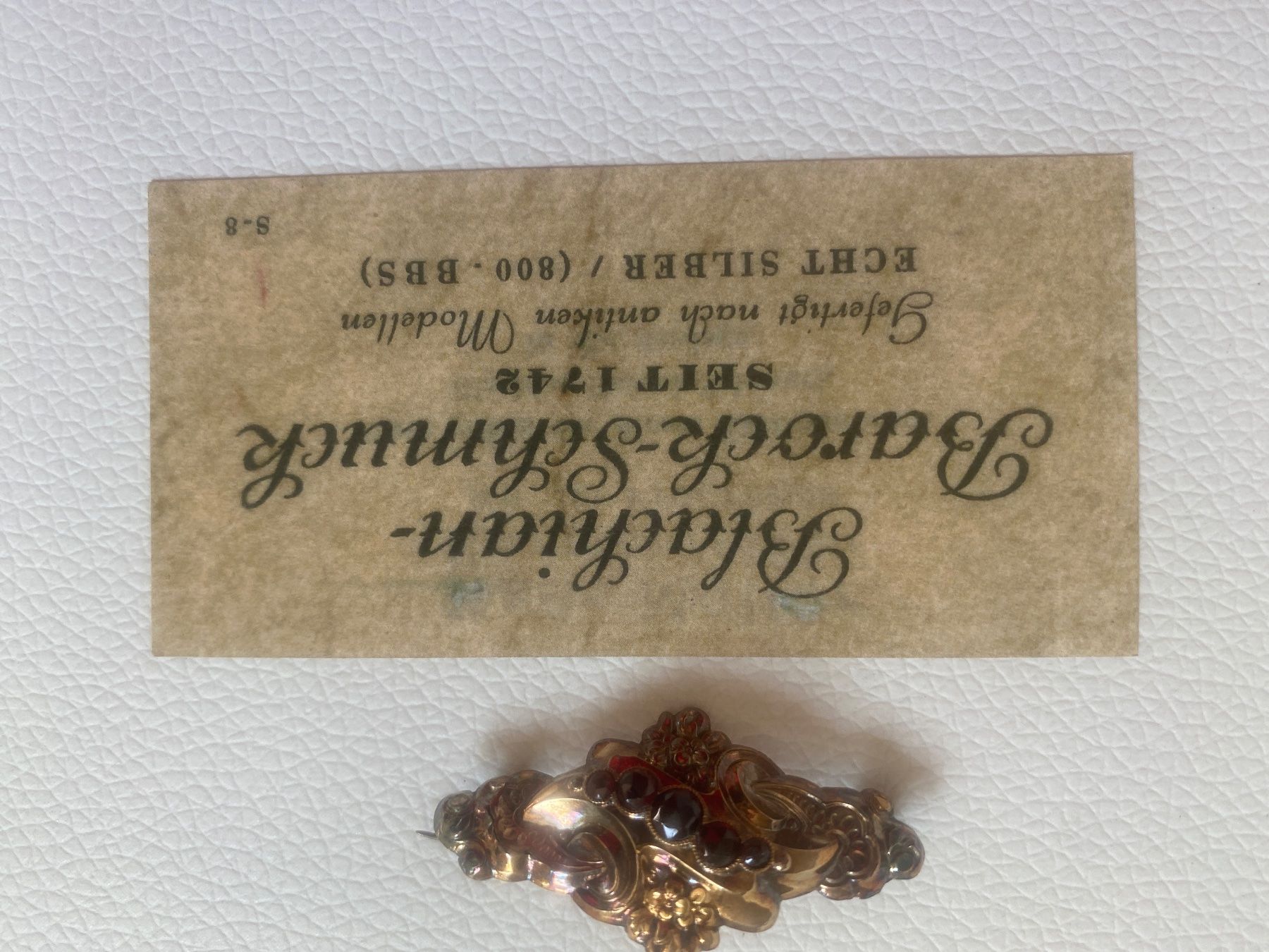 Spille & Fermagli: Brosche Bidermeier Gold Granat – Usato da Liestal venduto da marieugenia 5