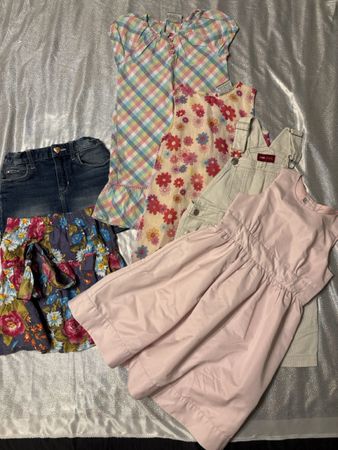 Mädchen Kleider Set Grösse 104 110 Jeansrock Kleider