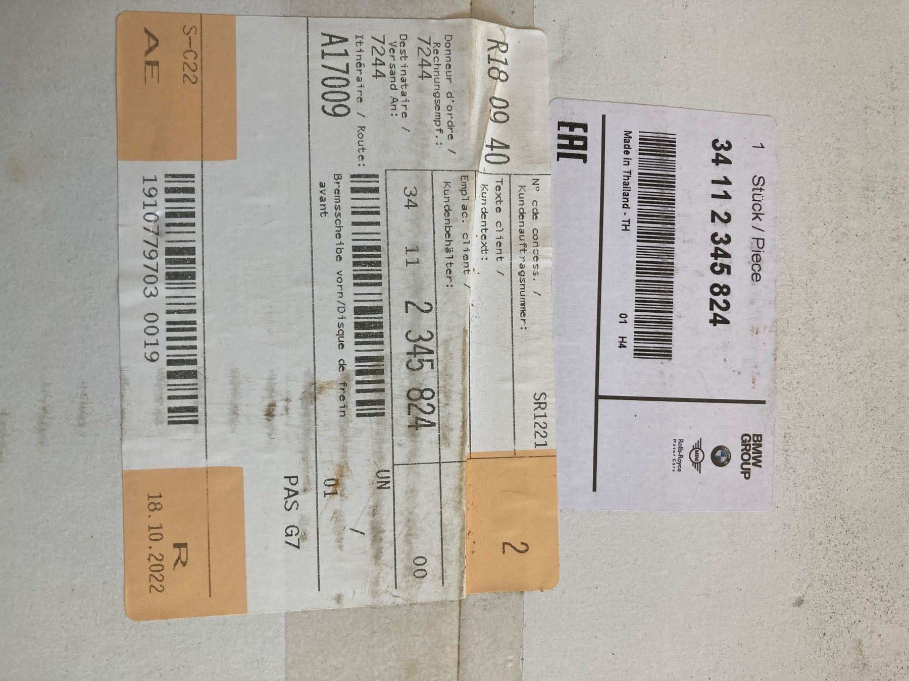 BMW Tutti i ricambio per moto: 1 Stk. BMW F650 GS Bremsscheibe vorne – Nuovo e nell'imballaggio originale da Zollbrück venduto da outlet16 1