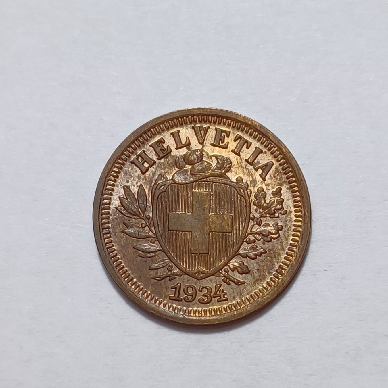 Toutes les monnaies: 1 Rappen 1934 stgl – Neuf (Voir description) à Pfäffikon ZH par Schweizer_Muenzen