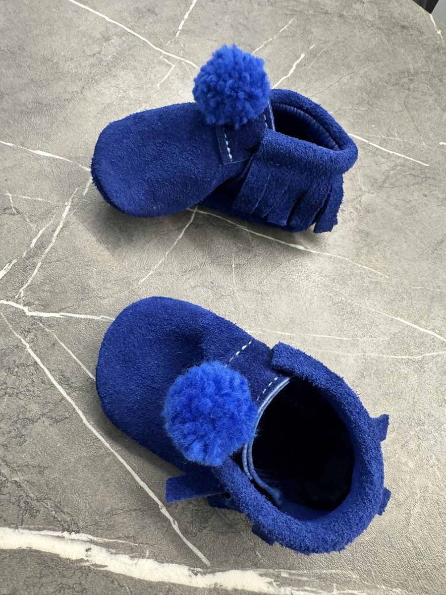 Scarpe per ragazzi: Hand made Baby mocassini blu – Nuovo (secondo la descrizione) da Porza venduto da kaj_d5q7 2