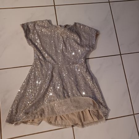Pailettenkleid Rock Glitzer 140