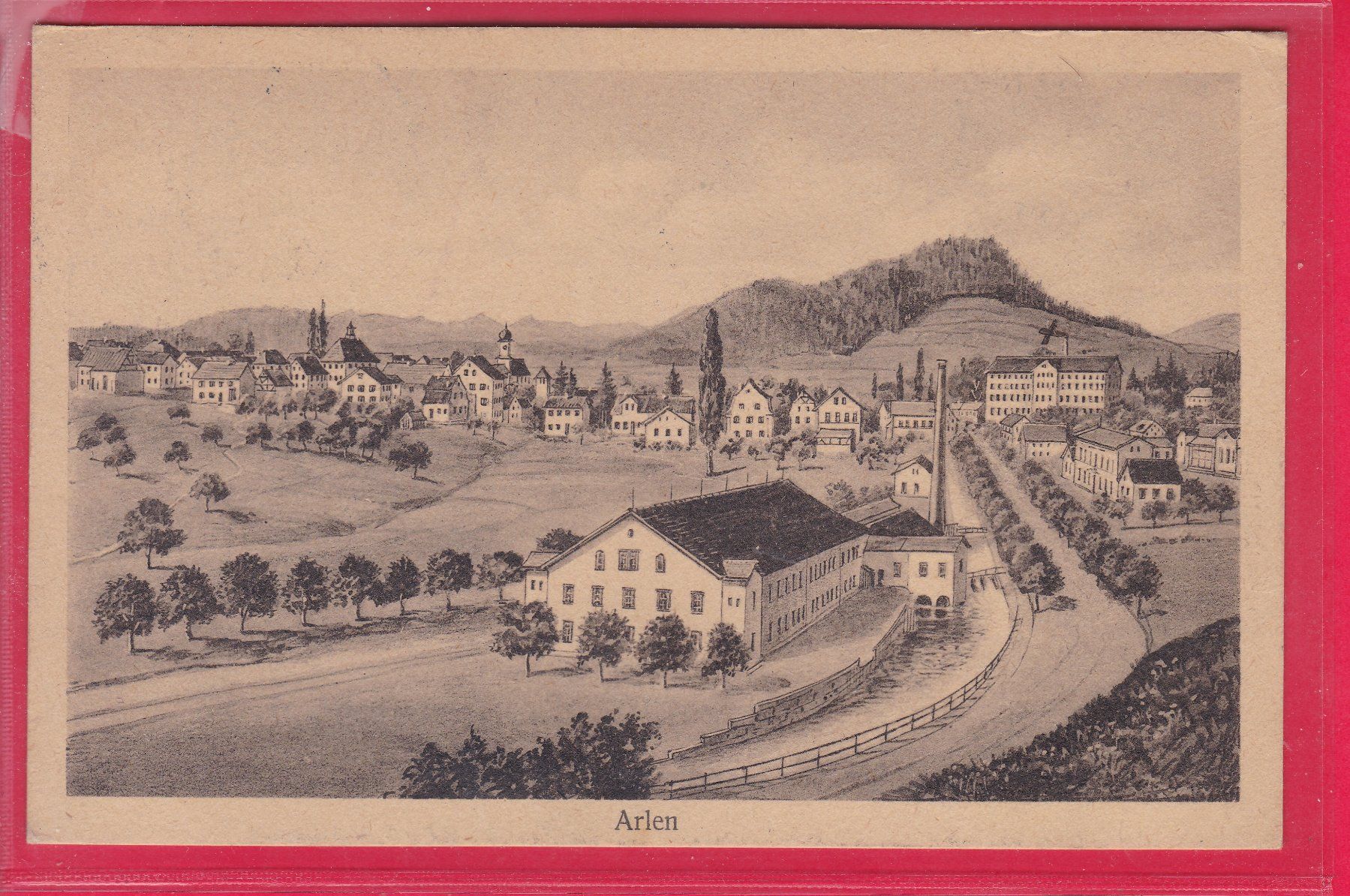 Cartoline postali: ARLEN, 9.12.1921 – Usato da Oberrieden venduto da Gebirgsstelze