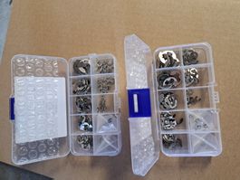 2 Stk.Sicherungsring - Set Edelstahl 240 Stück Neu