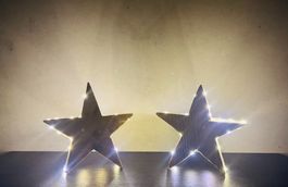 Stelle decorative in legno