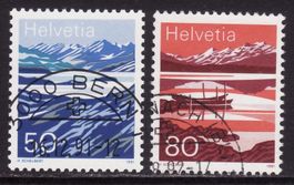 Satz SBK-Nr. 819-820 (Landschaften 1991) gestempelt