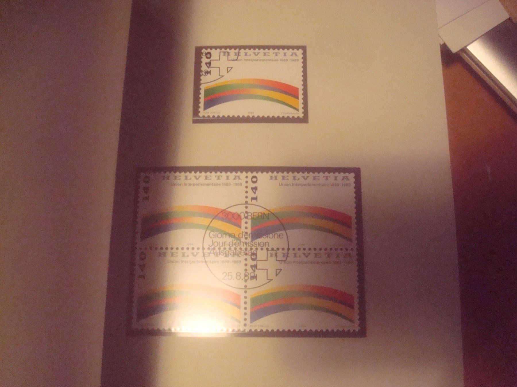 Alle Briefmarken: 1989 interessanter Buch einzeln und 4er Block Sammlung – Gebraucht aus Gordola von Polentaefung 5