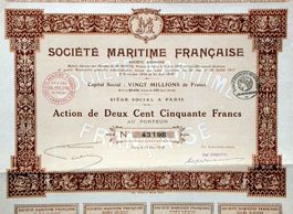 Société Maritime Française, Paris - 1920