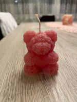 Kerze Bär mit Herz mit leichtem Duft neu