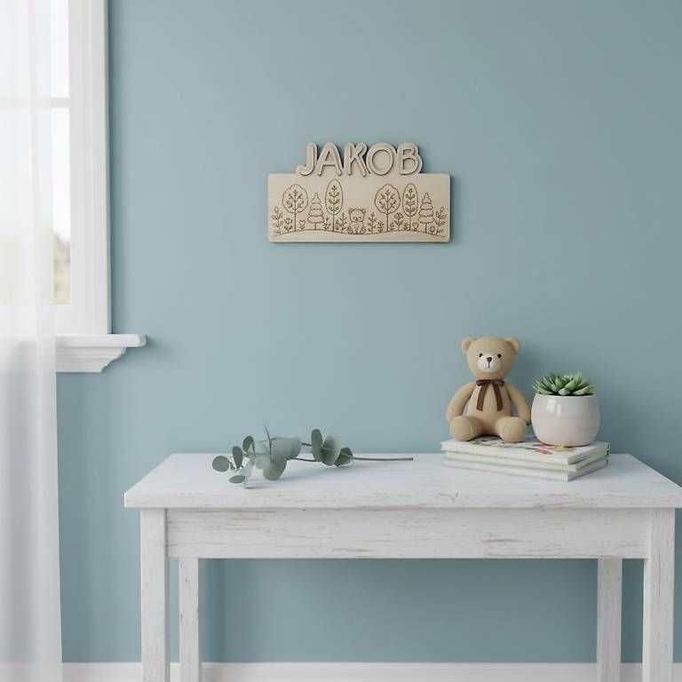 Tutte le decorazioni: Namensschild personalisiert "WALD" – Nuovo e nell'imballaggio originale da Glis venduto da KubEmma.ch 4
