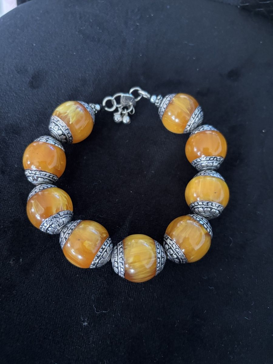 Bracciali & Braccialetti: Bernstein - Silber Armband – Nuovo (secondo la descrizione) da Neuenkirch venduto da iri_h5wp