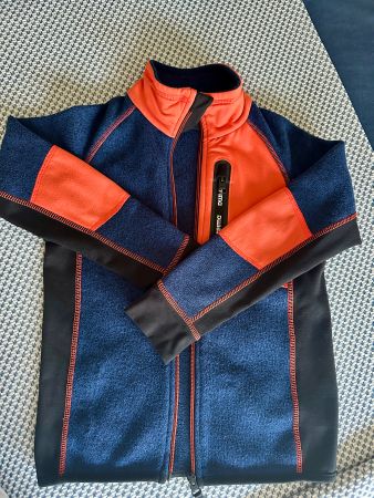 Fleece Jacket Reima Blue Orange Size 128 Good Condition