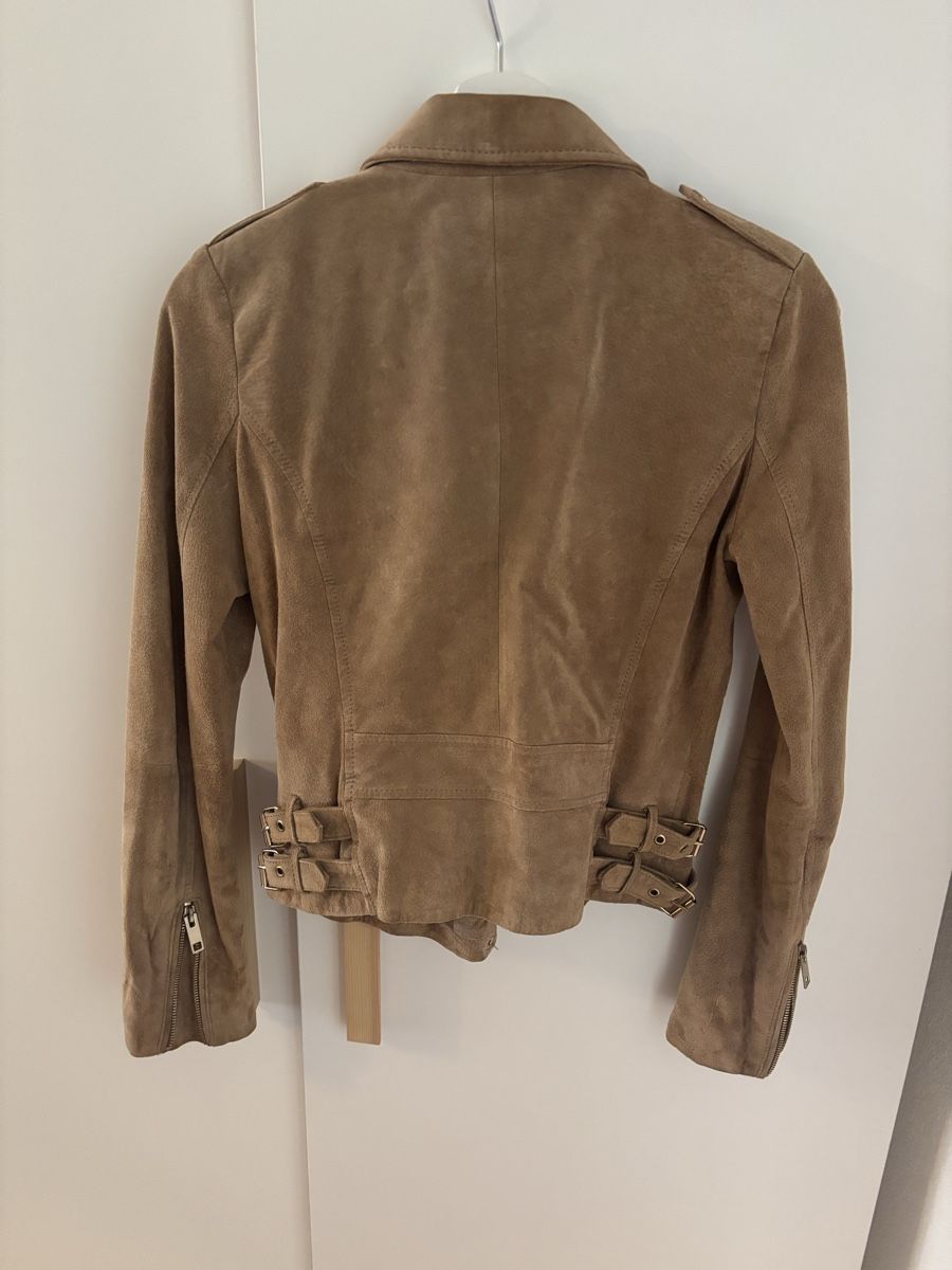 Mango Giacche: MANGO Echtleder-Bikerjacke braun – Gr. S – Usato da Geroldswil venduto da ele_7hkp 3