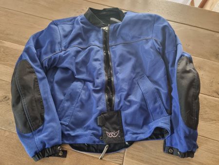 Veste moto MotoGP bleue taille M, officiel 2002