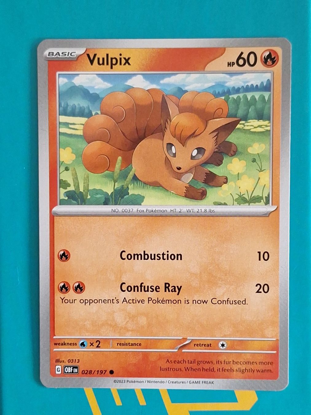 Pokémon Carte collezionabili: Vulpix - Pokemon Obsidian Flames – Usato da Altstätten SG venduto da GGsGameshop