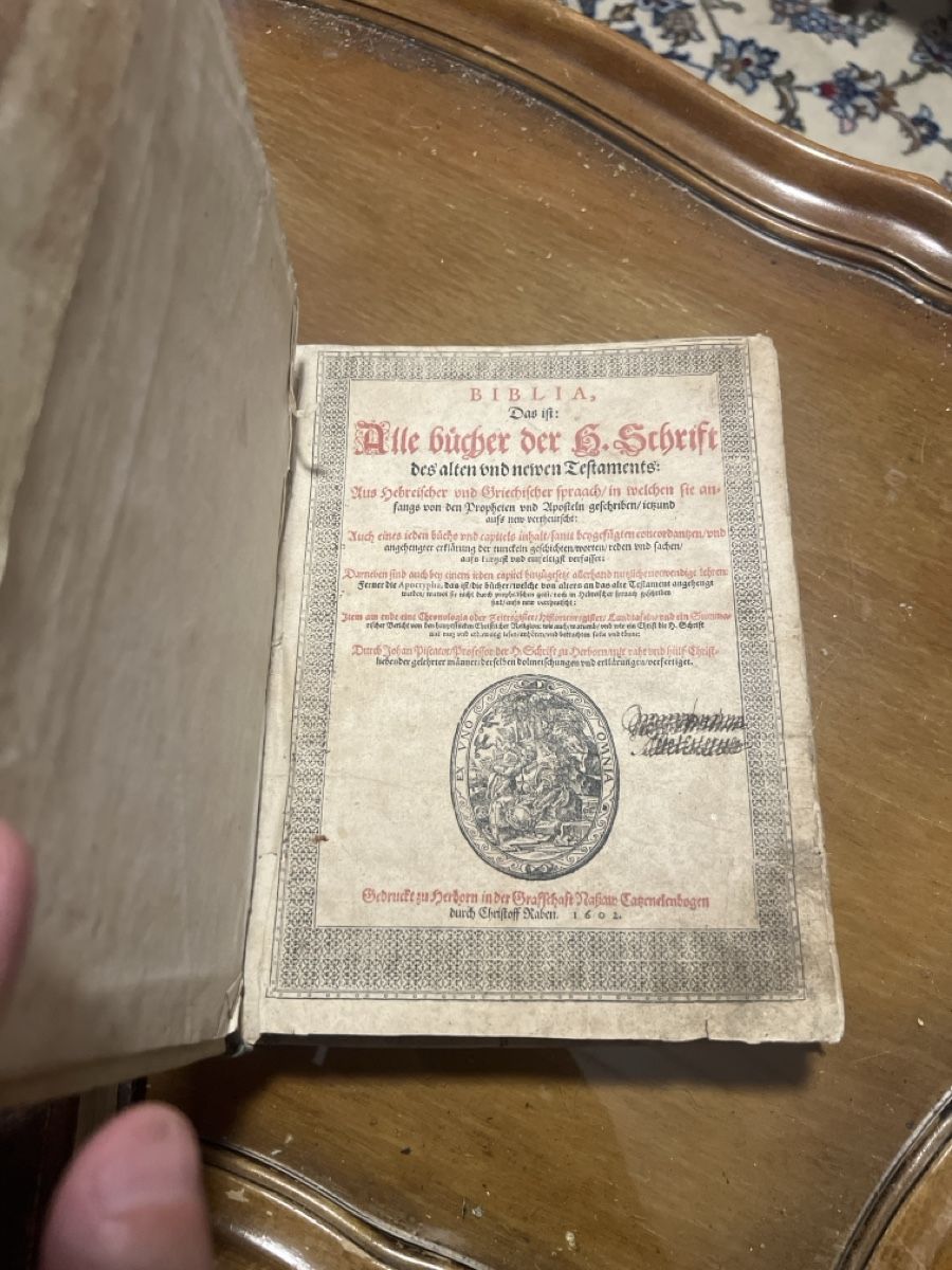 Libri: Bibel von 1602 alter Zustand Piscator – Usato da Oftringen venduto da Ramsesundosiris 1