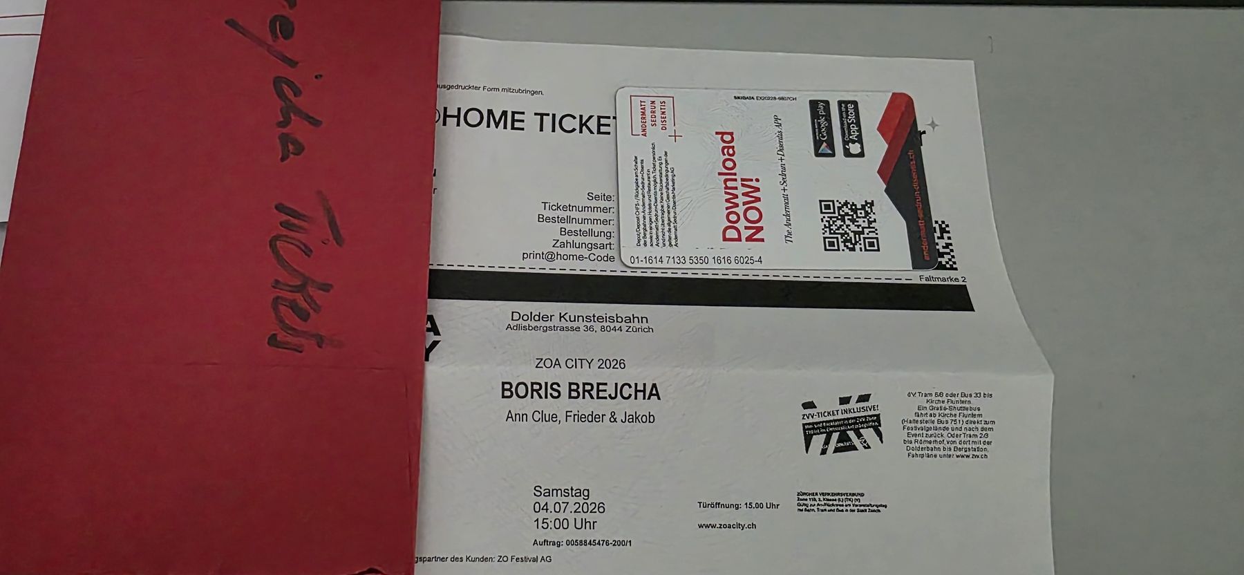 Biglietti: ZOA City - Boris Brejcha – Nuovo e nell'imballaggio originale da Zürich venduto da hug_2qgy