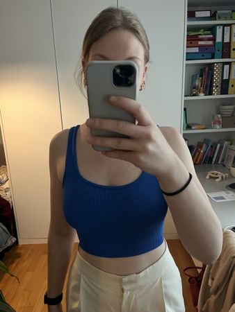 Neuwertiges, blaues Tanktop - Grösse S/M
