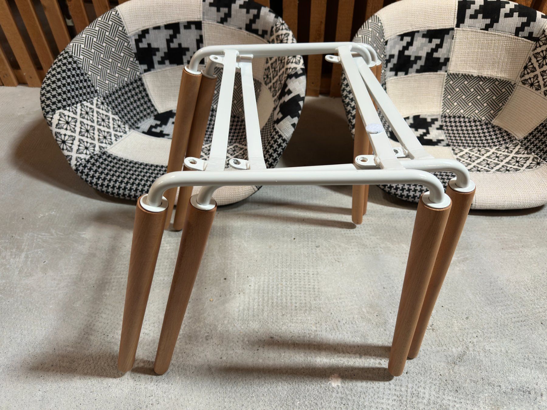 Poltrone: Lot 2 fauteuils scandinave tissu patchwork – Usato da Lausanne venduto da brixton 1