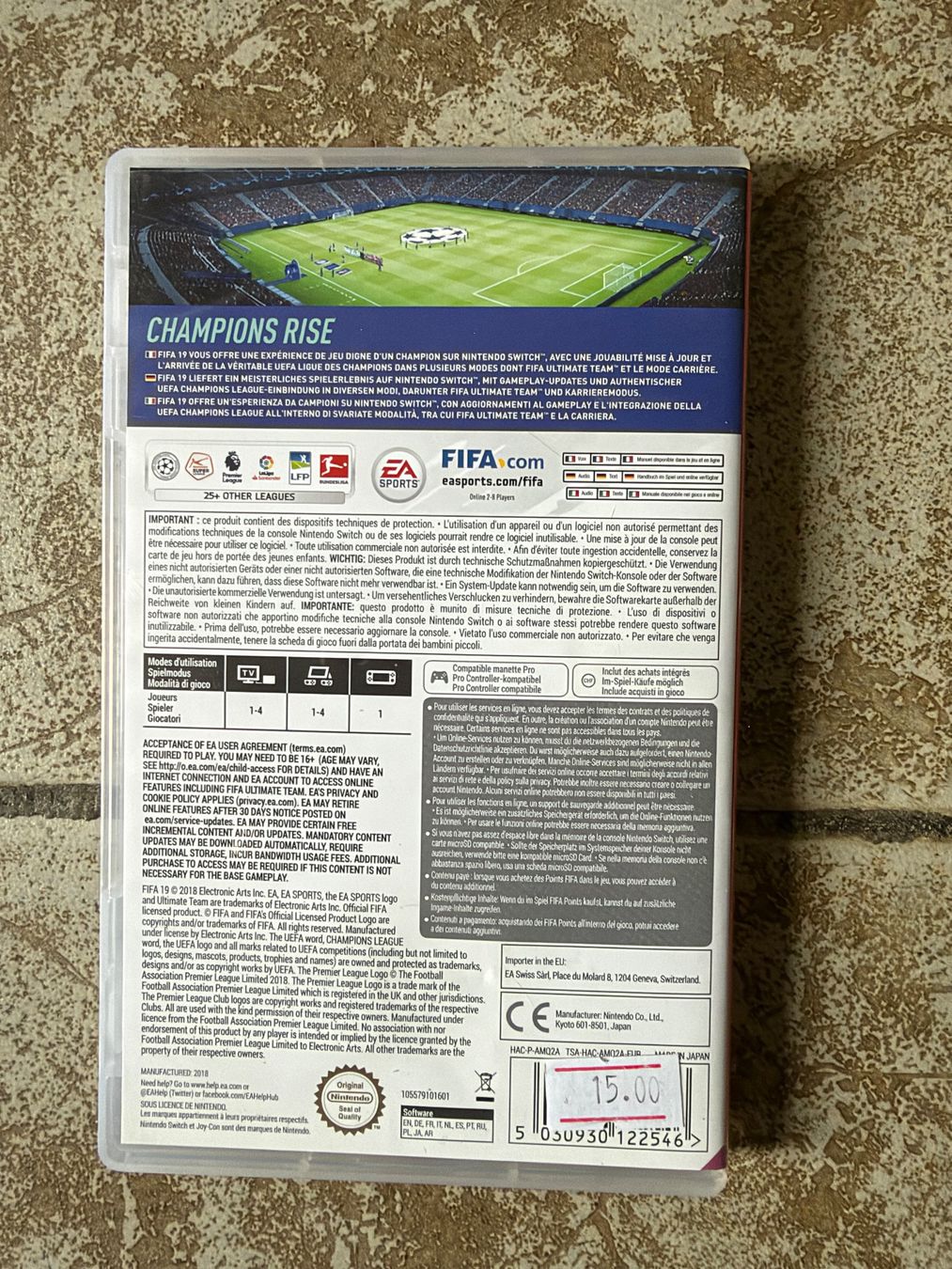 Nintendo Giochi: Switch: Fifa 19 – Usato da Marly venduto da may_j75b 1