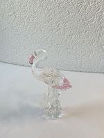 Swarovski Crystal flamant rose, design by Gabriele Stamey 